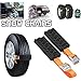 Price comparison product image Gereton 2pcs Car Tire Snow Chains Set Universal Plastic Wheel Chain Winter Anti-Skid Adjustable Auto Safety Ice Mud Outdoor Autocross