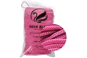 filati italiani cordini Swan Black, 500g e assortimento Accessori per Borse (Rosa Forte)