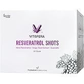 Vitisfera Resveratrol Shot &ndash; 200 mg Trans Resveratrol (Veri-te&reg;) - 100mg &Uuml;z&uuml;m &Ccedil;ekirdeği Ekstresi - 50mg Quercetin &ndash; 20 Flakon