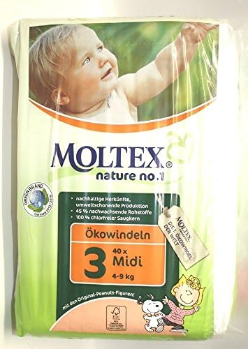 PRI 5925 – Disposable Nappies – Moltex Midi Nappies Eco 4 – 9 kg – 42