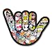 Produktbild 2 x Sticker Bomb Hand Vinyl Aufkleber Aufkleber Laptop Reise Gepäck Auto Cool Schild Fun # 6171-10cm/100mm Wide