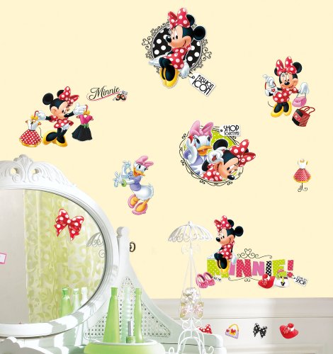 RoomMates Children’s Repositonable Disney Wandsticker Minni Maus Love to Shop - 2