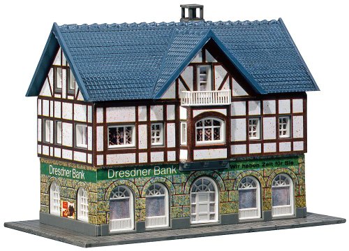Preisvergleich Produktbild FALLER FA232508 - Dresdner Bank Filiale, Zubehör für die Modelleisenbahn, Modellbau
