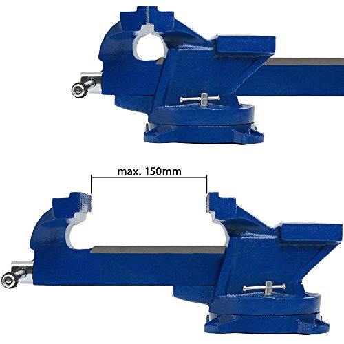 Schraubstock 8 KG 125mm Spannweite Amboss 360° drehbar Drehteller Werkbank Werkstatt Drehteller Parallel-Schraubstock Modellauswahl - 3