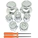 Produktbild Hihouse Thumbstick Joystick Bullet Silber (Metall Aluminium Legierung) 9mm ABXY + X Guide Buttons für Xbox One Controller mit Tools