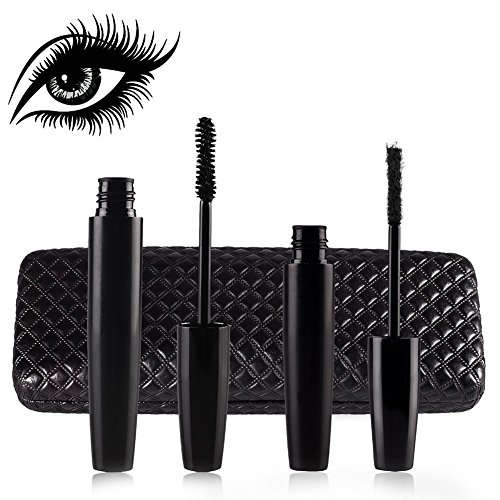 3D Fiber Verdickung und Verlängerung schwarze Wimperntusche mit Schwarze Vitrine + Makers Augenbraue Pinsel