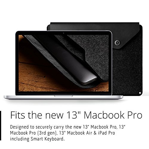 Low-Key Macbook Air   Pro Retina Sleeve f  r 13 Zoll  Schwarz