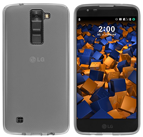 Preisvergleich Produktbild mumbi Schutzhülle für LG K8 Hülle transparent schwarz
