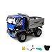 Produktbild 2.4GHz RC Steckbausatz DIY ferngesteuerter Kipper Dump Truck aus Bausteinen zum Selberbauen Basteln mit 2.4GHz Fernbedienung, Block Building Fahrzeug, Auto, Car, Komplett-Set Inkl. Akku und Ladegerät