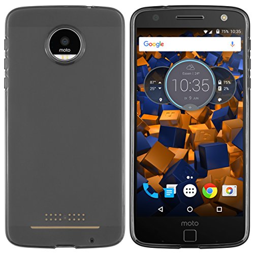 Preisvergleich Produktbild mumbi Schutzhülle für Lenovo Moto Z Hülle transparent schwarz