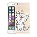 Produktbild DIALOO ® | iPhone 6 6s Silikon Schutzhülle ultradünn extra sicher (Katze Weiß)