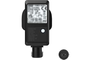 Outdoor 31V Transformer Plug, Isisyu Transformer for Christmas Lights with 8 Modes, Memory & 6 Hour Timer, Waterproof Outdoor Replacement Fairy Lights Power Supply Adapter for Christmas Lights