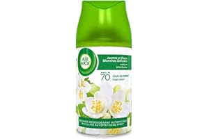 Airwick Desodorisant Maison Recharge Diffuseur Freshmatic Max Parfum Jasmin et Fleurs Blanches Délicates - 250 ml
