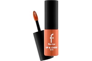 Flormar Lip & Cheek Tint - 2-i-1 Lip & Cheek Tint - en flytande läppfärg med långvarig formula, intensiv färg och återfuktande vård -003 Apricot Marmalade