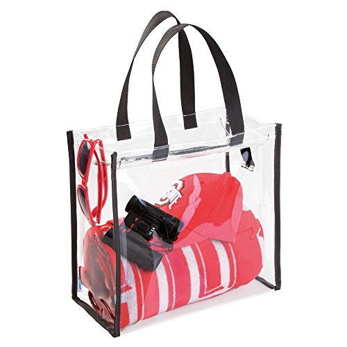 InterDesign 05040EU Nya Tasche Zubehörtasche für Pflegeprodukte/Beauty-Produkte, Spielzeuge, Stadion, Strand, Fitnessstudio – Durchsichtig/schwarz, Vinyl, Clear/Black, 30,4 x 15,24 x 29,2 cm - 5