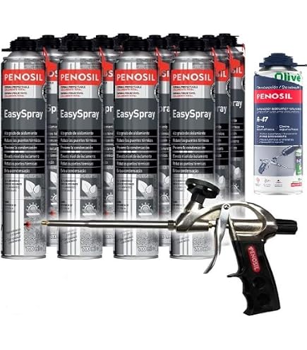 Lot De 12 Cartouches Polynor PRO 750 Ml Isolation Pulvérisée - R10, Orange - Neuf, Garantie 2 Ans