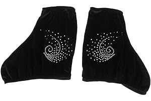 P Prettyia Couvres-Botte de Patinage sur Glace,Sac de Protection Housse Elastique pour Patinage Artistique Haute Qualité - S