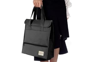 Oaygat A4 Document Bag Zip Bag Functional Travel File Folder Portfolio Organizer Computer Notebook Zippered Case Bag for Tablet Pens Documents