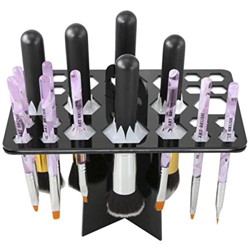 NUOLUX Make-up Pinsel Halter kosmetische Werkzeug Bürstenhalter zusammenklappbar - 4