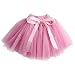Baby Girls Birthday Outfit Cotton Bodysuit Bubble Skirt Headband 3pcs Infant Clothing Set (9-12M)
