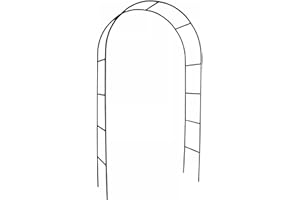 FINE STAR 2.4M Garden Arch Metal Trellis Strong Tubular Frame Rose Climbing Plant Archway UK (1)