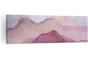 ARTTOR Quadro su Tela 160x50cm Stampe da Parete Marmo rosa viola Grandi XXL Decorazione Murale Camera da Letto Cucina 1 pezzo Quadri Moderni Soggiorno Grafica Immagini Wall Art Canvas AB160x50-4668
