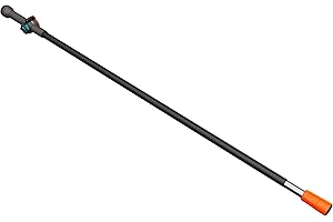 Gardena Cleansystem Handle M: Running-water cleaning handle, 150 cm, aluminium, fully variable flow regulation, for larger areas, Original Gardena System (18802-20)