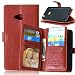 Produktbild JDDRCASE Handy Zubehör Hüllen, Solid Color Premium-PU-Leder-Mappen-Magnetic Buckle Design-Flip Folio Case Schutzhülle Einbau-9-Karten-Slots und Ständer für Microsoft Lumia 640 (Farbe : Braun)