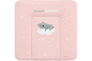 Schnucky Wickelauflage - weiche Baby Wickelunterlage, Wickeltischauflage, wasserdicht und abwaschbar, für Wickeltisch/Wickelkommode geeignet. [75 x 72 cm, Koala]