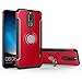 Produktbild Shinyzone Ring Halter Ständer Hülle für Huawei Mate 10 Lite, [Kohlefaser Anti-Rutsch] [Kompatibel mit Magnetischer Autohalterung] Dual Layer TPU + PC Design Schutzhülle für Huawei Mate 10 Lite-Rot