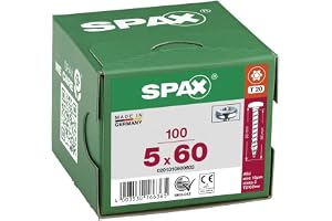 SPAX Träskruv kullrigt huvud T20 WIROX Helgängad 5X60 100ST 0201010500603