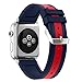 Price comparison product image For iWatch Straps 42mm AISPORTS Apple Watch Strap 42mm Silicone Smart Watch Band Replacement Strap with Stainless Steel Bracelet Buckle Clasp Wrist Strap for 42mm iWatch Series 3/2/1 Sport Edition