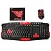 Produktbild Meliya Full-Size Ergonomische Wireless Gaming Tastatur und Maus Combo 2,4 GHz Wireless Multimedia Tastatur-Sets für Desktop, PC, Laptop