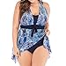 Produktbild Cooljun Damen Elegantes Badeanzug mit Blumenmuster Badeanzug mit Blumenmuster Damen Plus Size Print Tankini Swimjupmsuit Badeanzug Beachwear Gepolsterte Badebekleidung