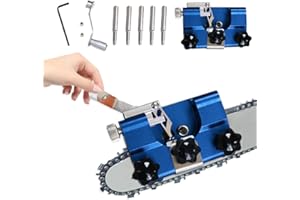 Befitery Affilacoltelli per motoseghe portatili Dispositivo manuale per seghe elettriche con 5 mole parti affilatrice (3#)