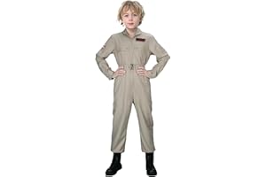 Funhoo Kids Ghost Hunt Costume Jumpsuit Halloween Cosplay Afterlife Outfits for Boys Girls Fancy Dress Costumes
