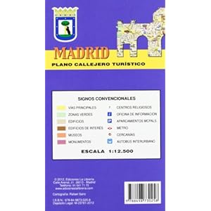 Plano callejero turístico de Madrid