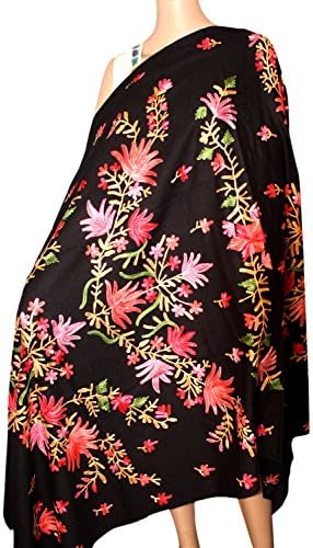 INDIAN FASHION GURU– Rakhi Special Sale Beautiful flower embroidery shawl for women