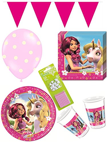 59-tlg. Partyset Mia and Me - für 8 Kinder - Partygeschirr und Zubehör