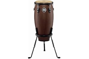 Meinl Percussion Headliner Designer Conga - Mittelgroße Handtrommel - Mit Büffelfell - Durchmesser 11 Zoll - Siam Eiche, Dunkelbraun (HC11VWB-M)