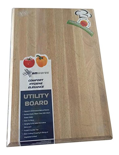 Schneidebrett aus Holz Schneidebrett massives Mangoholz Extra Groß 51 cm x 35 x 3 cm dick - 2