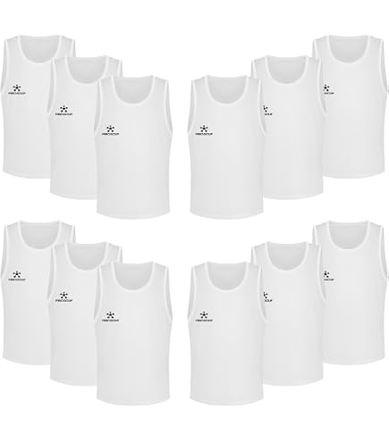 Chasuble Adulte Lot De 12 Gilets D'entraînement De Football, Confortables Et Respirants Gilets Entraînement Football Maille Respirante Chasuble Adulte Lot De 12 Gilets D'entraînement De Football, Confortables Et Respirants Gilets Entraînement Football Maille Respirante