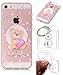 Produktbild Hülle iPhone SE/5s/5 Hülle, Apple iPhone SE/5s/5 Hülle TPU Case Schutzhülle Silikon Case,Niedliche Cartoon Malerei Durchsichtige Rückschale und TPU Bumper Handy Tasche Case Cover Etui für Apple iPhone SE/5s/5 + Schlüsselanhänger (I) (5)