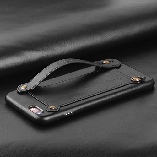iPhone 6 Plus/iPhone 6S Plus Lederhülle Brieftasche , XGUO Dünne Leder Tasche mit Stand Halter Kreditkarten Steckplätze Für iPhone 6 Plus/iPhone 6S Plus optimale Einhandbedienung Hülle(Schwarz,iPhone 6 Plus/iPhone 6S Plus) - 4