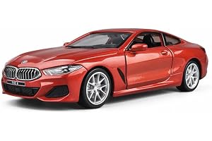 D-power – BMW M850i - Orange| Die-Cast Replica, Ultimate Collector's Item, Race Cars | Toy Vehicles, Metal Toy Car Model - Pull Back Collection | Size - 1:64, For Kids 3+