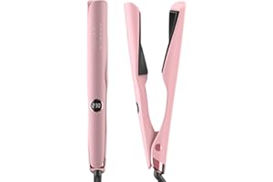 FOCALA Hair Straightener and Curler 2 in 1, Twist Flat Iron Curling Iron Comb for Straighten Curl, Floating Plates for Sleek & Smooth Glide, Multi-Voltage Worldwide use, 120-230C fit All Hair Types