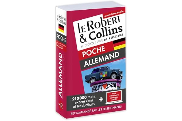Dictionnaire Le Robert & Collins Poche Allemand et sa version numérique à télécharger PC: Poche broché + Dictionnaire à télécharger PC