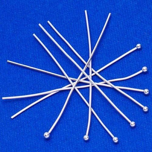 TOOGOO(R) 50 versilbert Kopfstifte Kettelstifte Nietstift 1.5inch - 5