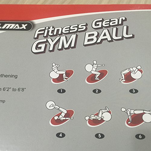 Gymnastikball 75 cm PVC Fitness pregancy gebären Anti-Burst Gymnastikbälle mit Fuß Pumpe - 5