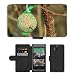 Produktbild Grand Phone Cases PU Leder Leather Flip CASE Cover HÜLLE ETUI Tasche Schale // M00141273 Meisenknödel Vogelfutter Winterspeck // HTC One M8